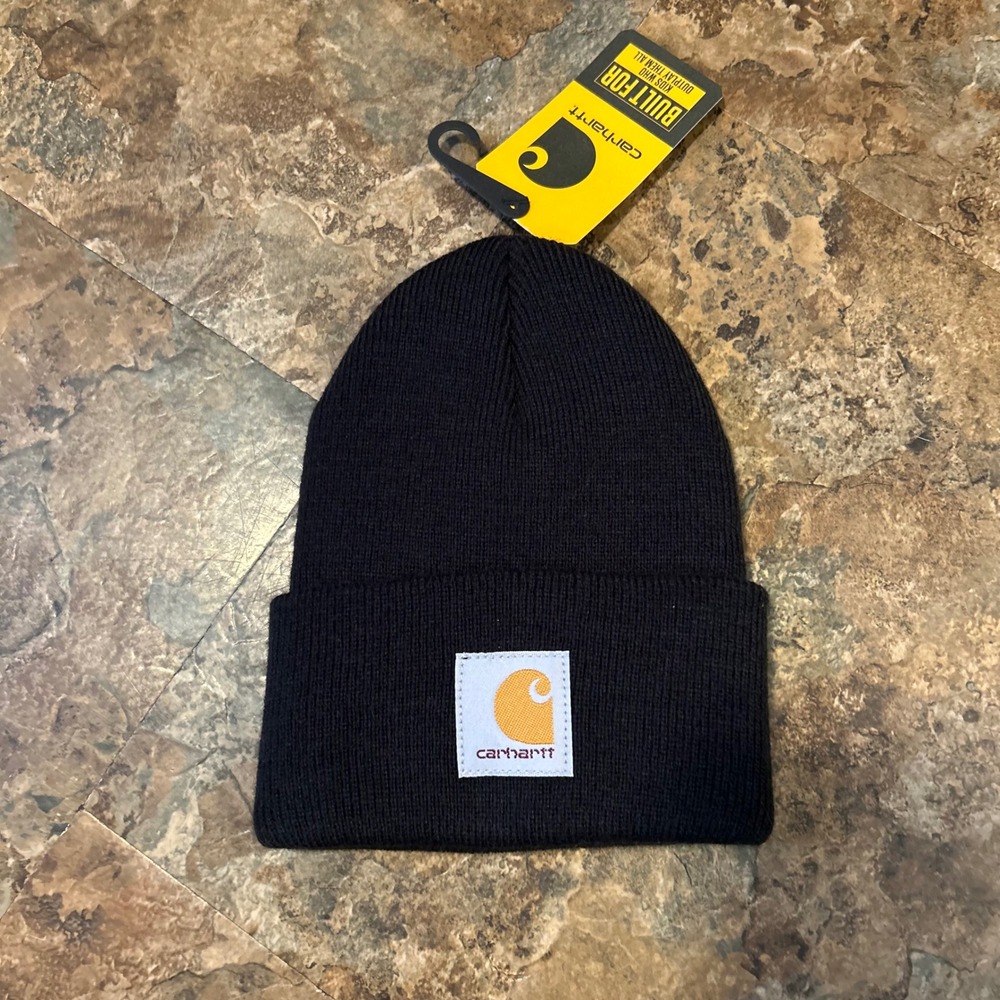 Carhartt Toddler Beanie Black Winter Hat